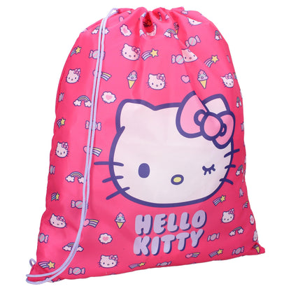 Hello Kitty Follow The Rainbow Sports Bag, red, 44x36 cm