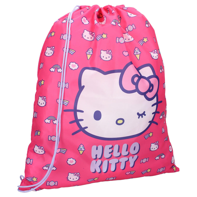 Hello Kitty Follow The Rainbow Sports Bag, red, 44x36 cm