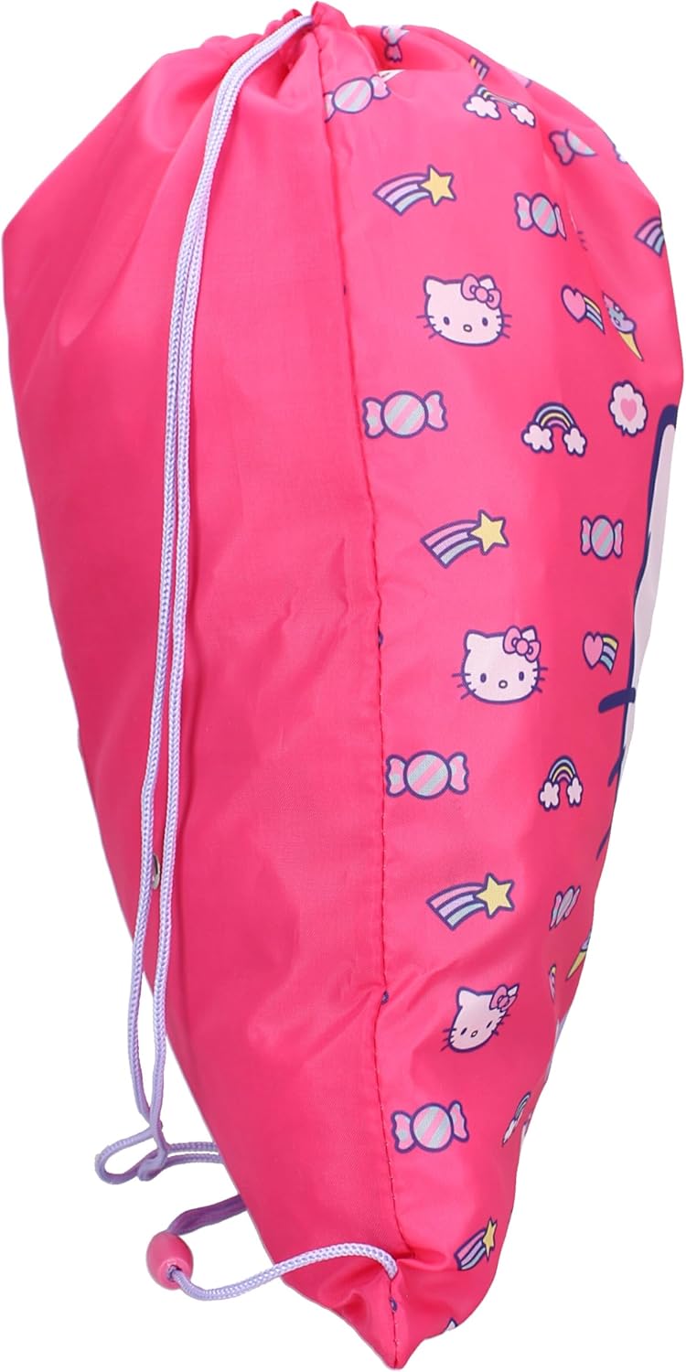 Hello Kitty Follow The Rainbow Sports Bag, red, 44x36 cm