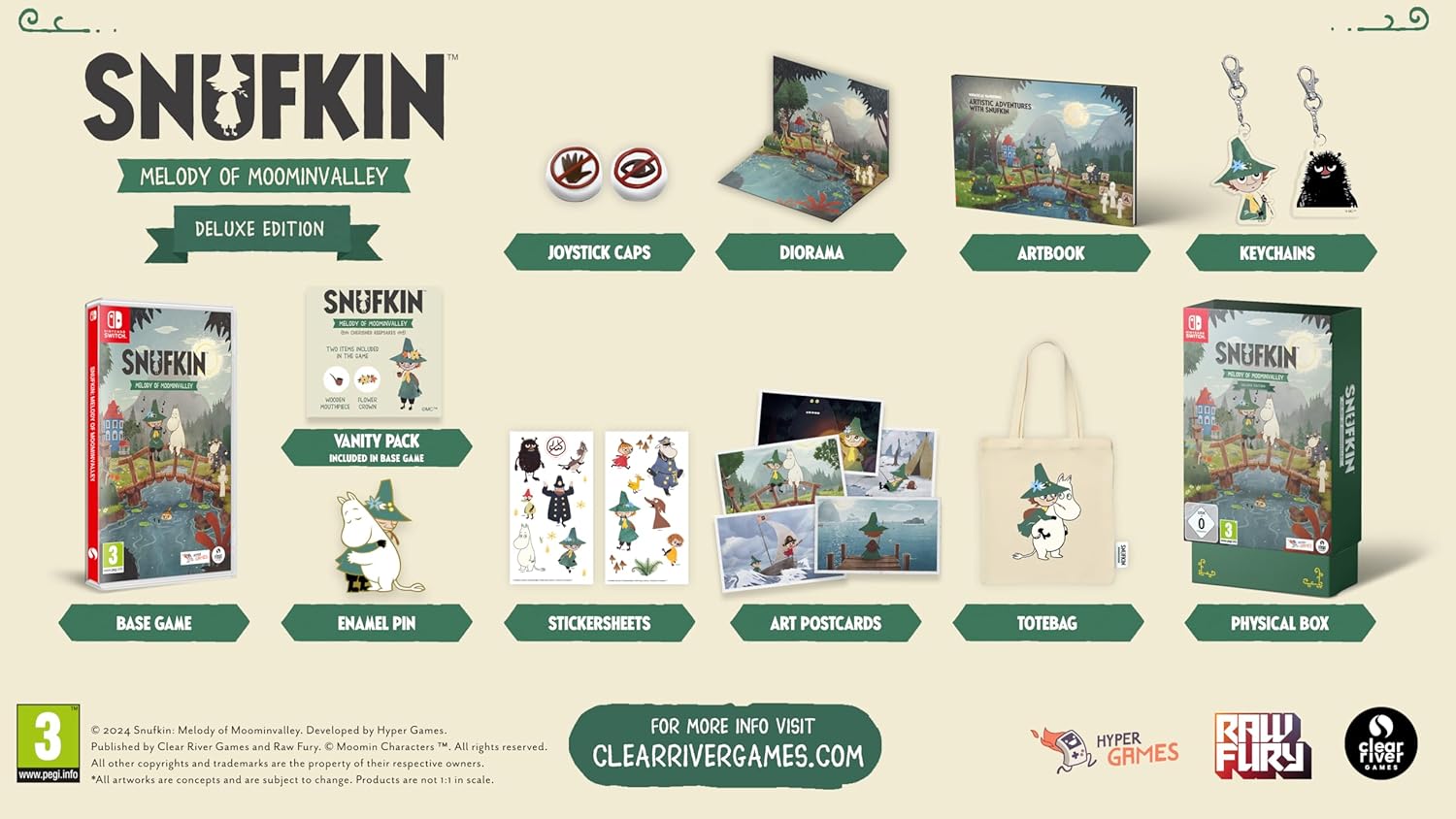 Snufkin Melody of Moominvalley Deluxe Edition NS