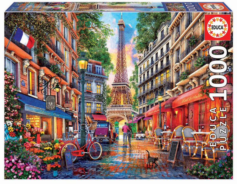 Educa Borrás 19019 Paris, Dominic Davison, 1000 Piece Puzzle, Multicoloured
