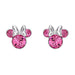 Disney - Minnie Silver Plated October Birthstone Stud Earrings