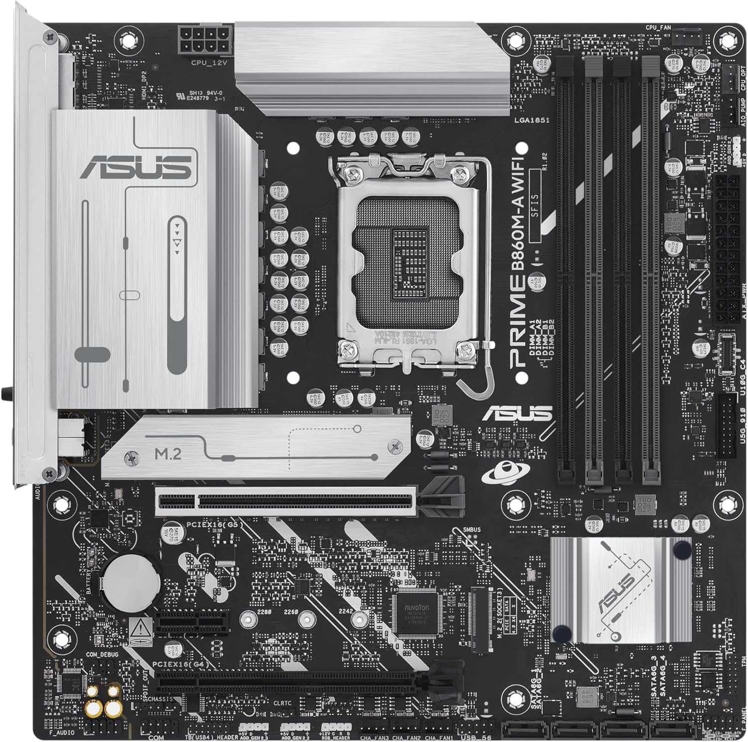 ASUS PRIME B860M-A WIFI Intel B860 LGA 1851 (Socket V1) micro ATX