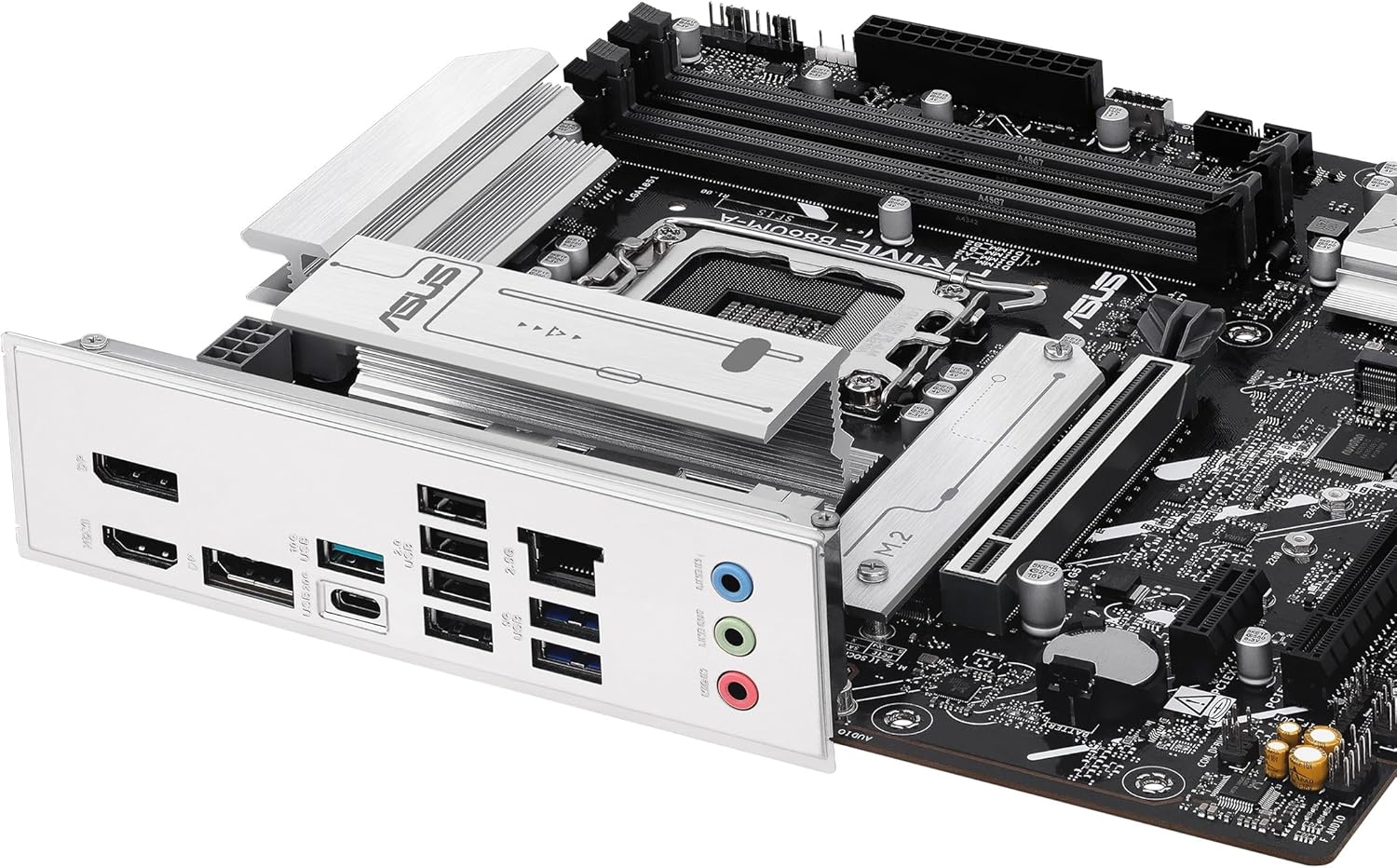 ASUS PRIME B860M-A Intel mATX motherboard, 7+1+1+1 80A DrMOS power stages, DDR5, PCIe 5.0, 2xM.2 slots, Realtek 2.5Gb Ethernet, dual DisplayPort, HDMI,rear USB 20Gbps Type-C