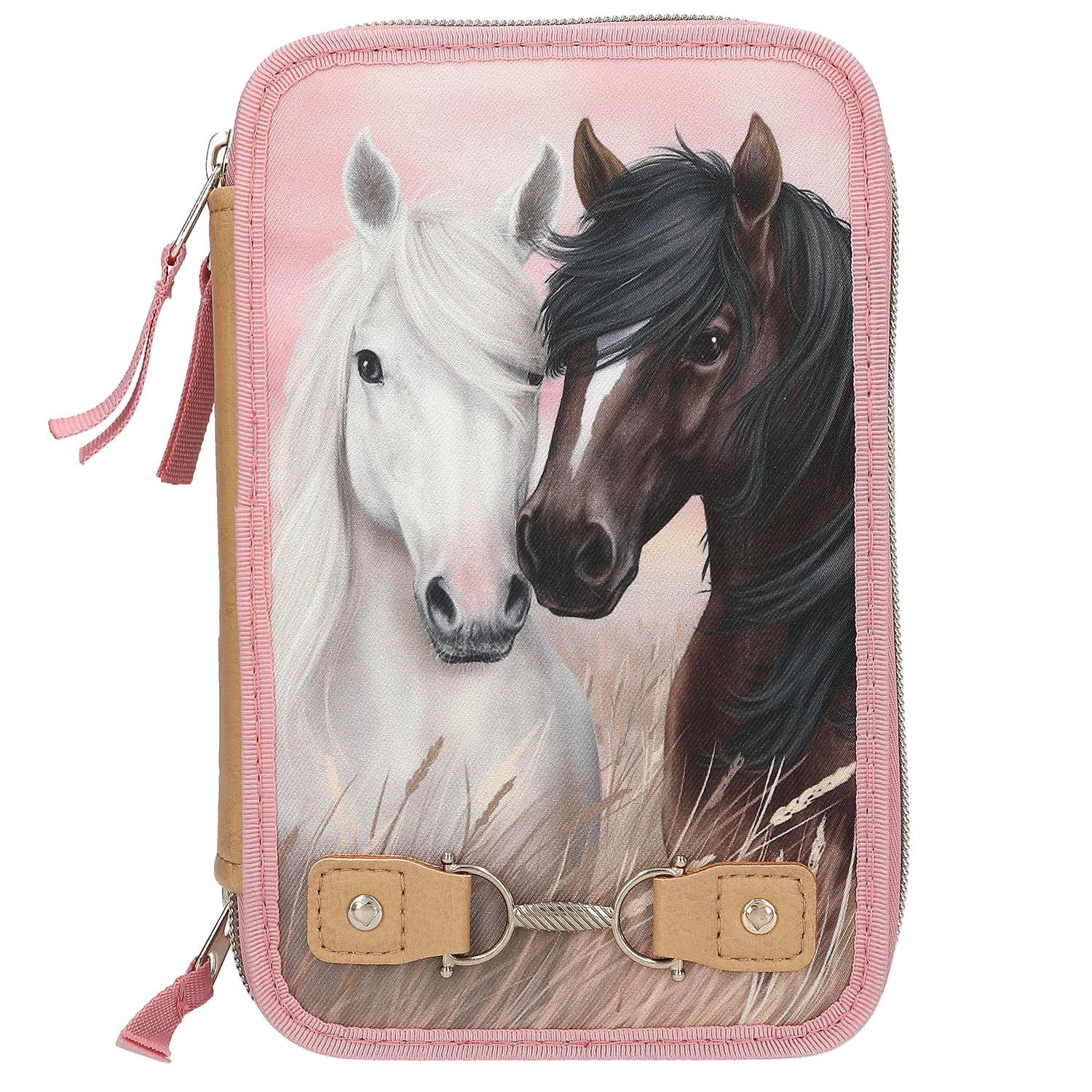 Miss Melody - Triple Pencil Case Dusty Rose