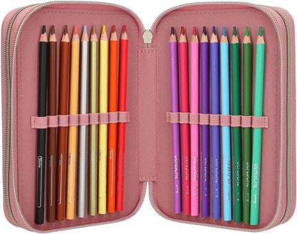 Miss Melody - Triple Pencil Case Dusty Rose