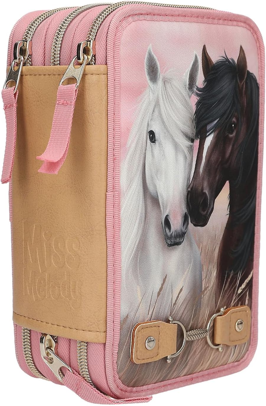 Miss Melody - Triple Pencil Case Dusty Rose