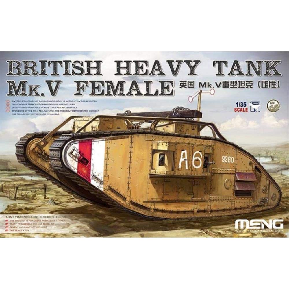 Meng TS-029 - Modelbouwset British Heavy Tank Mk V Female