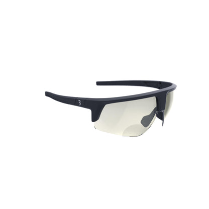 BBB Cycling Glasses Photochromic and Bifocal Sports Glasses Durable Cycling Sunglasses Men and Women 100% UV Protection Gravel Bike Road Bike & MTB Reader PH Matt Black