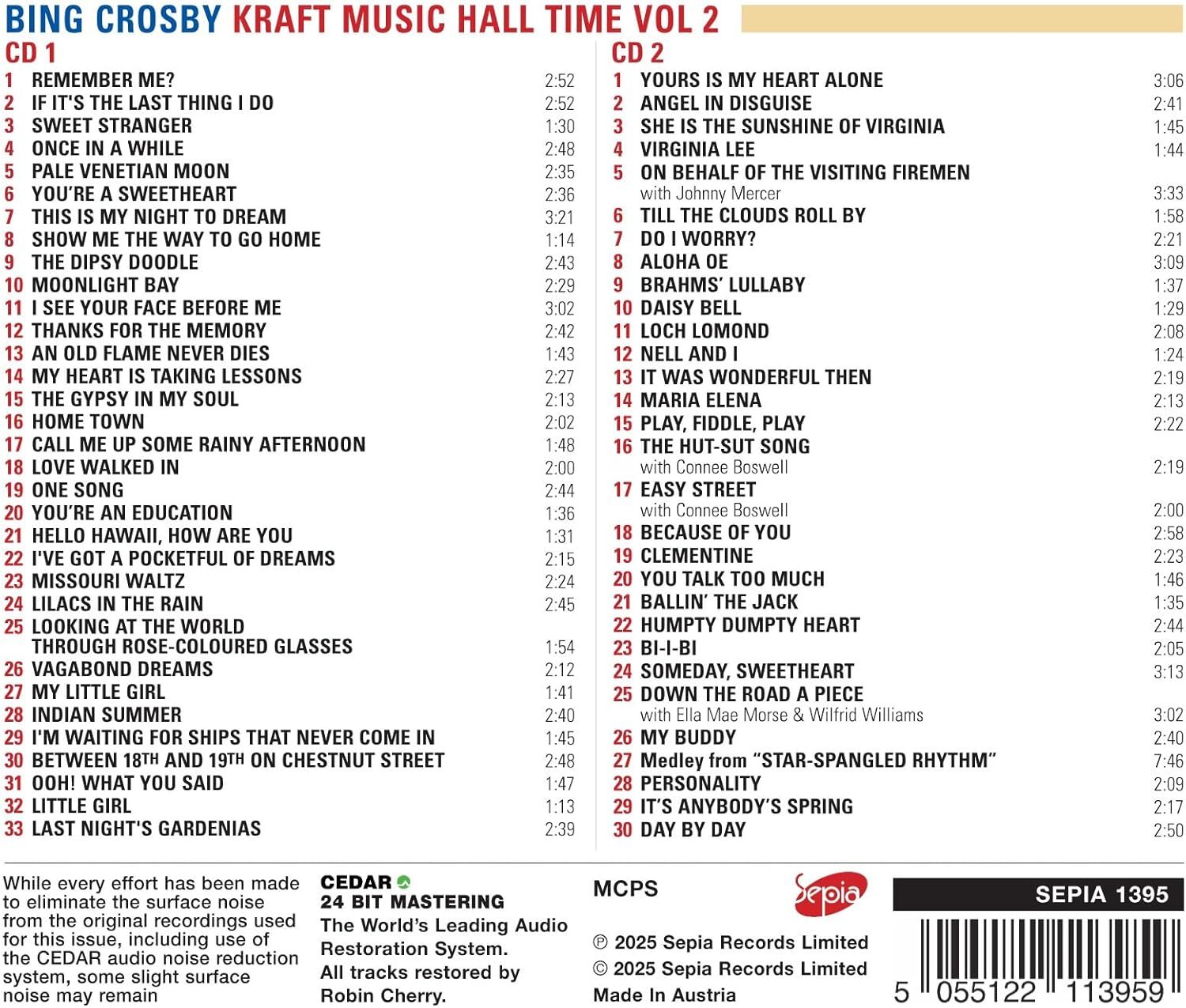 Kraft Music Hall Time, Vol. 2
