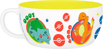 Pokemon - Breakfast Set Mug + Bowl - Pikachu & Kanto Starters