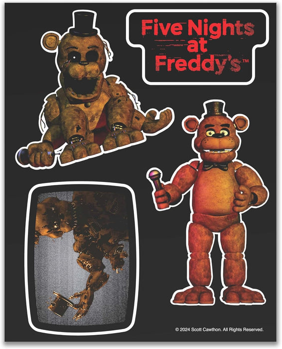 Five Nights at Freddy's - Freddy Fazbear Animatronic Bundle (11 Items, Blinking Eyes w/Lights & Sounds