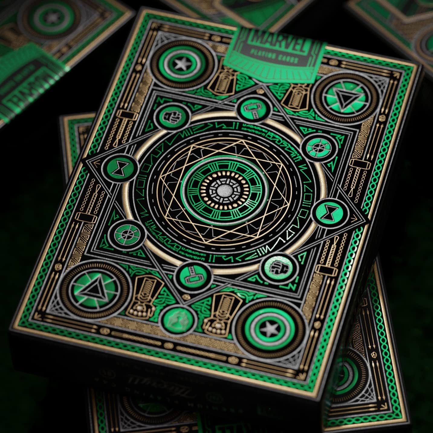 Avengers The Infinity Saga - Juego de cartas (versión verde