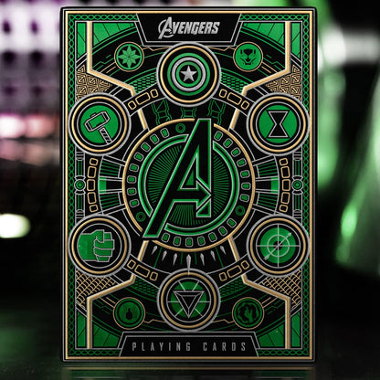 Avengers The Infinity Saga - Juego de cartas (versión verde