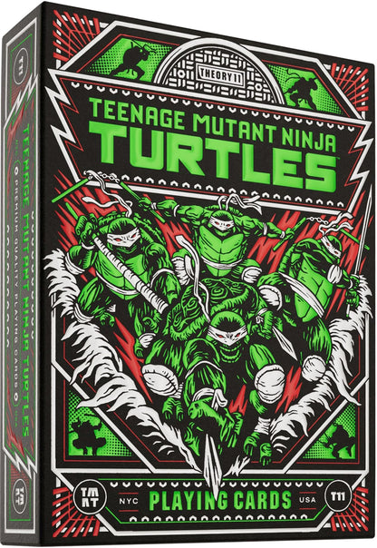 theory11 Teenage Mutant Ninja Turtles Cartes à jouer de qualité supérieure, indice standard de taille de poker, cartes à jouer de luxe