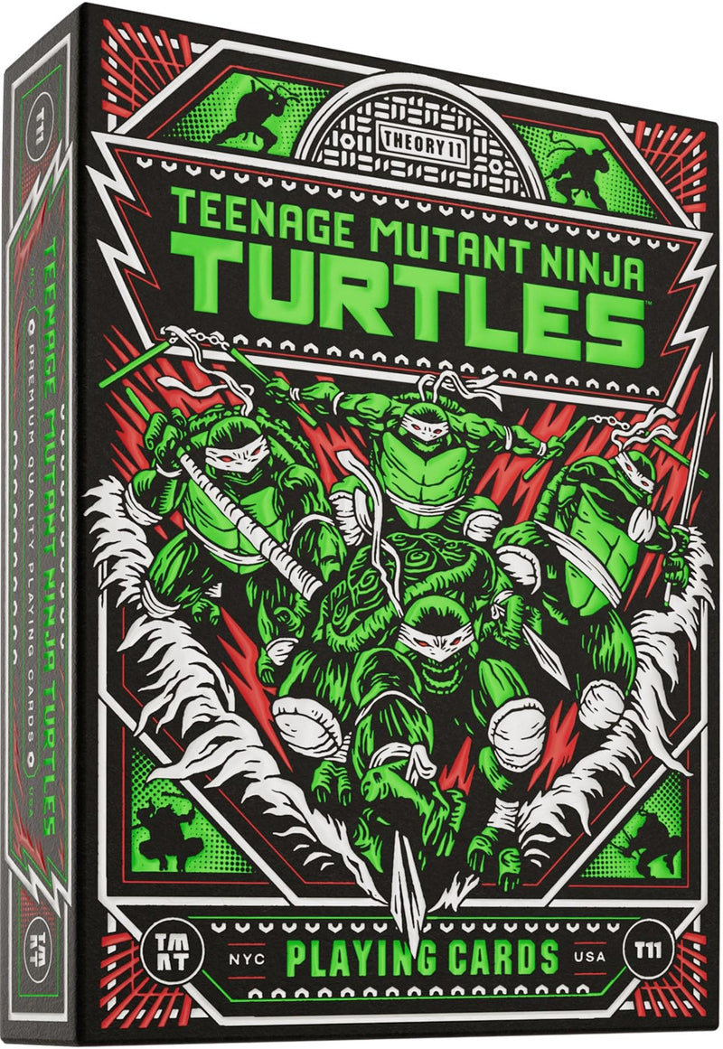 theory11 Teenage Mutant Ninja Turtles Cartes à jouer de qualité supérieure, indice standard de taille de poker, cartes à jouer de luxe