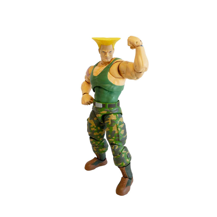 JADA-Figura de acción del Personaje Street Fighter II Guile: Atuendo del ejército, los Tatuajes, Las chapas identificativas y su característico peindado. Videojuegos Street Fighter. (253252032