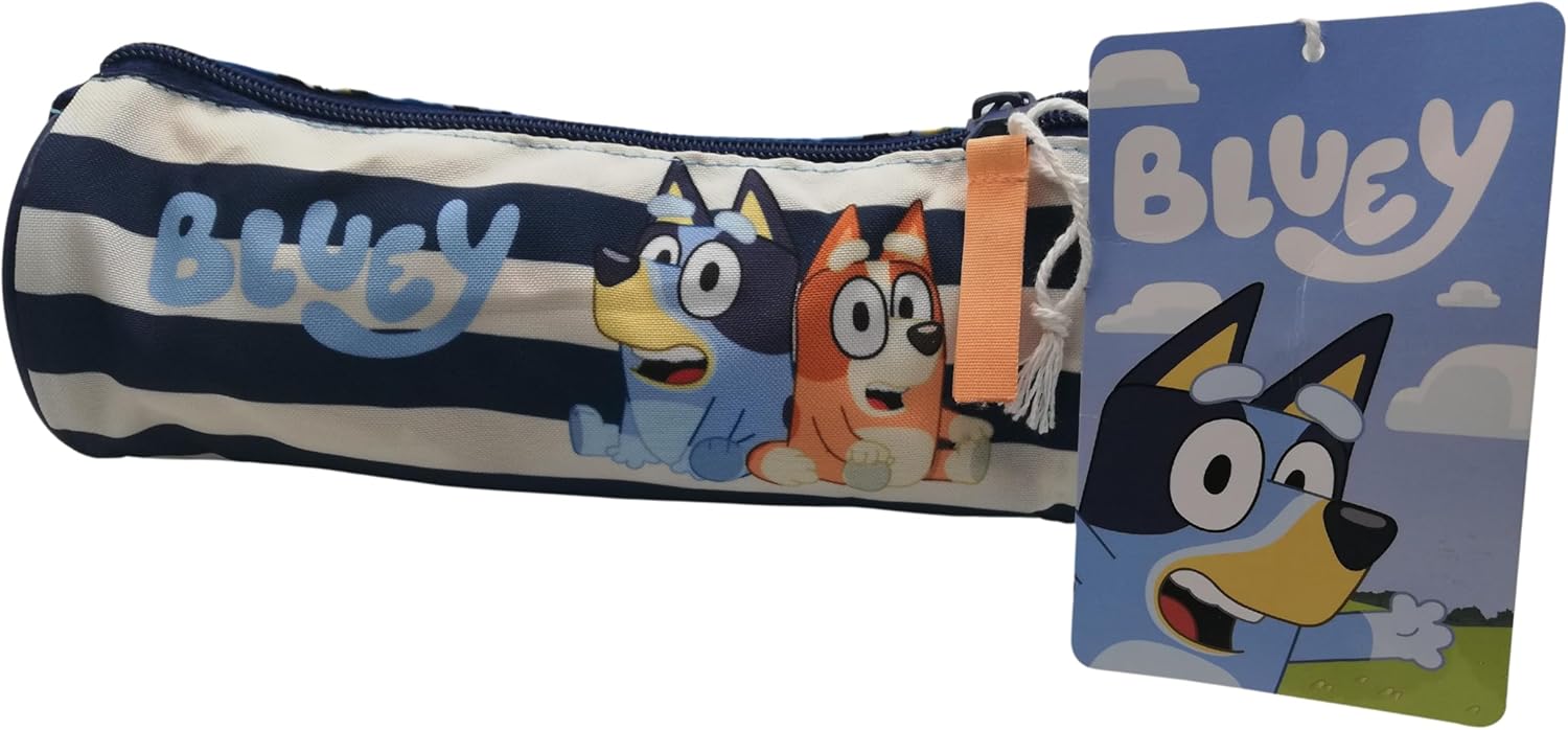 Vadobag Bluey Pencil Case, Multicoloured, Official Product, blue, 20x7x7, School Bags