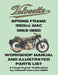 VELOCETTE MAC 350cc SPRING FRAME 1953-1960 WORKSHOP MANUAL AND ILLUSTRATED PARTS LIST