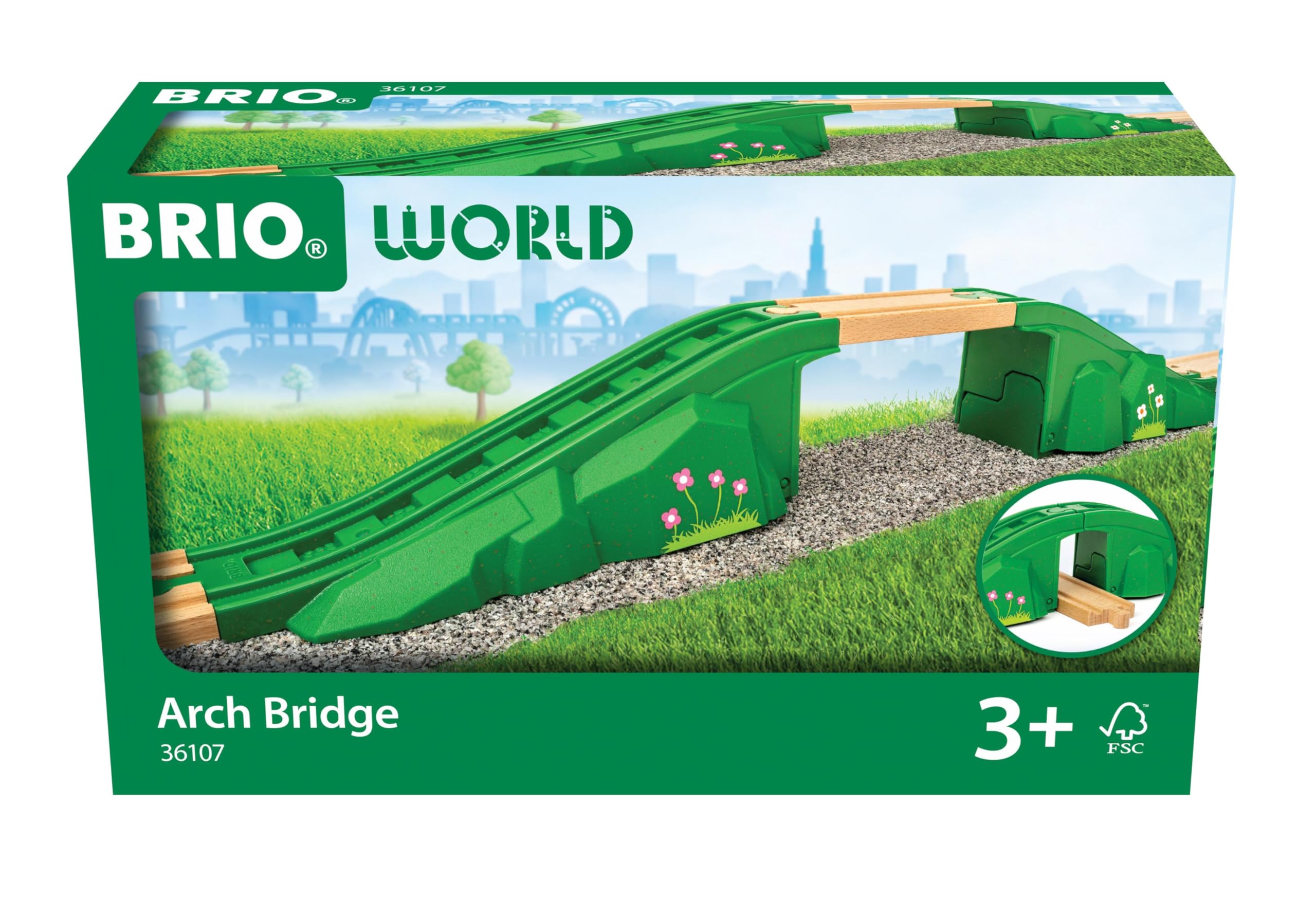 BRIO World - 36107 Modular Bridge | Train Set Accessories for Children from 3 Years