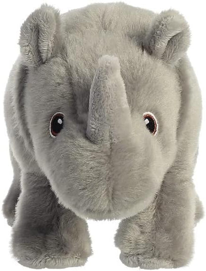 Aurora, 35023, Eco Nation Rhinoceros, 9.5In, Recycled Soft Toy, Grey