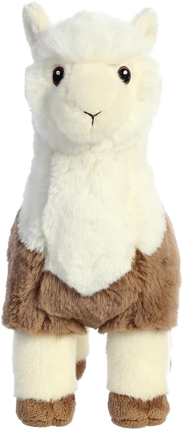 Aurora, 35039, Eco Nation Alpaca Two-Tone, 11In, Soft Toy, Brown & White