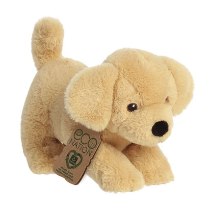 Aurora Animals, 35044, Eco Nation Labrador Dog, 8.5In, Soft Toy, Yellow