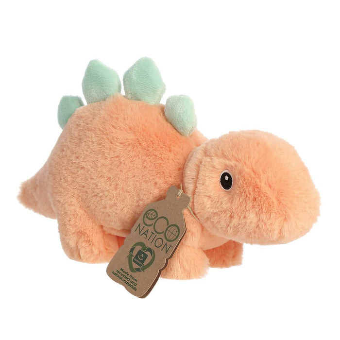 Aurora, 35058, Eco Nation Steggy Stegosaurus Dinosaur, 8In, Soft Toy, Orange