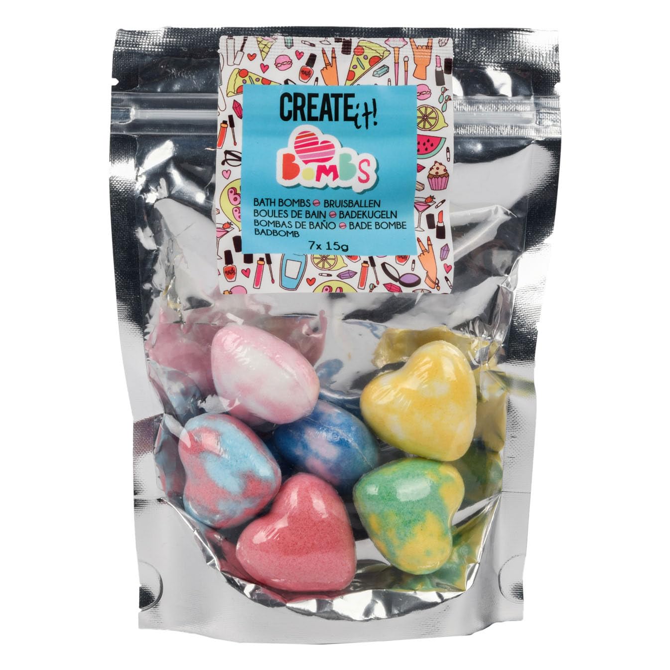 Create it! - Create it! Beauty Bruisballen Hartjes 7-Pack