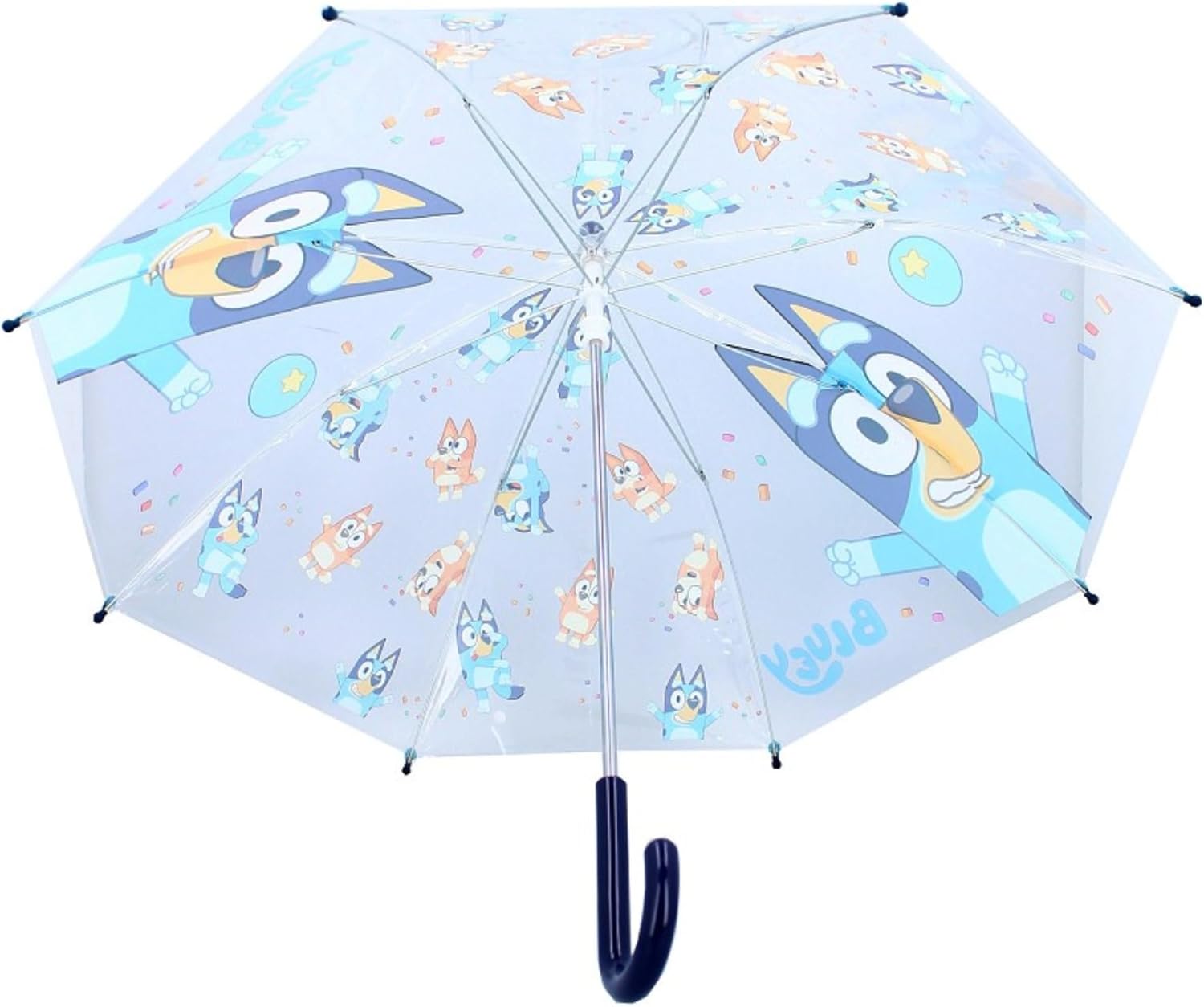 Vadobag Umbrella Dark Blue & Transparent | Bluey | Children's Umbrella, Meerkleuri