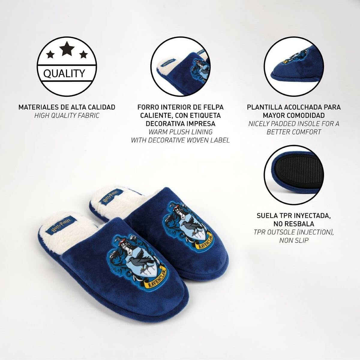 Harry Potter Unisex Zapatillas De Estar Por Casa Harry Potter AzulSneaker