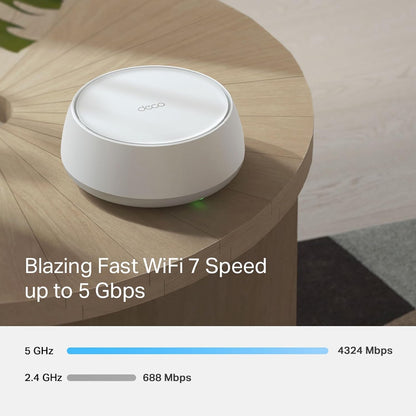 TP-Link Deco BE25 WiFi 7 Mesh WLAN(2 Pack), BE3600 Dual-Band, 2 x 2.5 Gbit/s Port für Jede Einheit, WPA3, 4 Streams, 160 MHz Kanäle, Gästenetzwerk, HomeShield, Empfohlen für Häuser mit 3-4 Zimmern