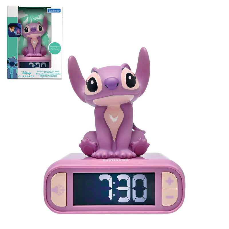 Lexibook -  Disney Stitch - Angel Alarm Clock With Sounds (Rl800D1)
