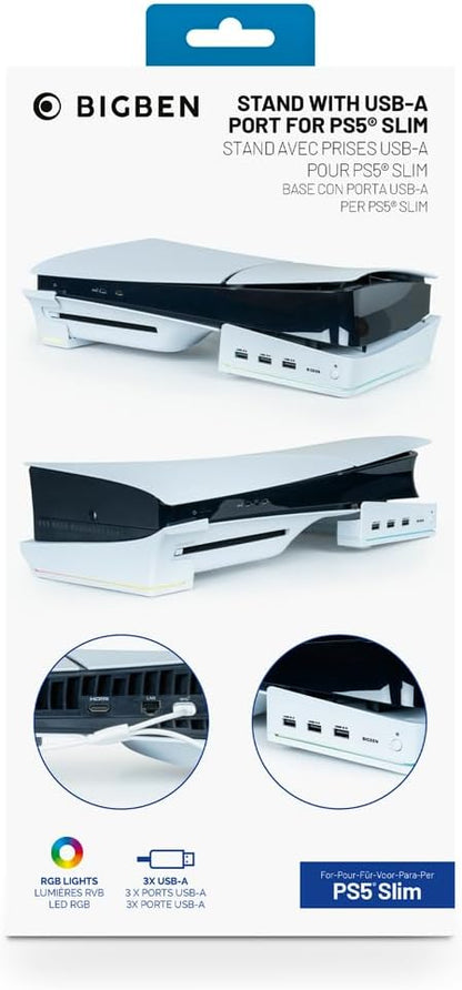 Playstation 5 Slim dockingstation voor opladen en gegevensoverdracht, compatibel met digitale consoles en harde schijven. Nacon