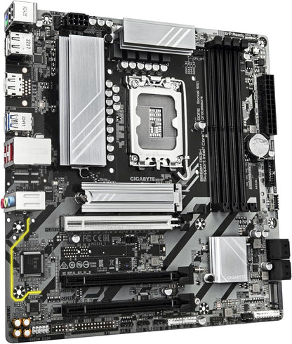 GIGABYTE B860M DS3H Motherboard - Intel Core Ultra Series CPUs, 5+1+2+1 Phases VRM, up to 9066MHz DDR5, 1xPCIe 5.0 + 1xPCIe 4.0 M.2, 2.5GbE LAN, USB 3.2 Gen 2