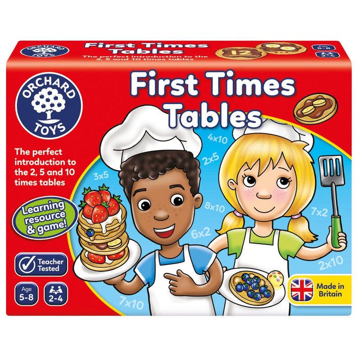 Orchard Toys First Times Tables Game, Helps Teach 2, 5 and 10 Times Tables, Multiplication Game, Perfect for children age 5-8, Educational Maths Game