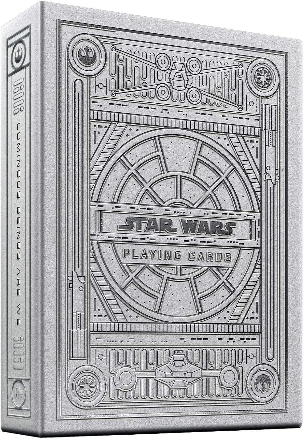 BTkviseQat theory11 Star Wars Playing Cards Silver Edition – Light Side (White) (STAR-WARS-WHITE-T11