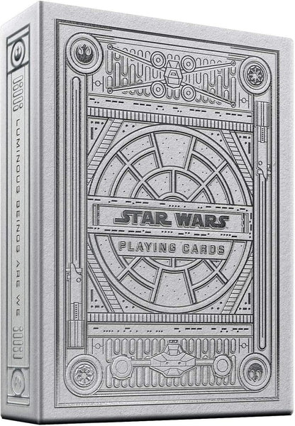 BTkviseQat theory11 Star Wars Playing Cards Silver Edition – Light Side (White) (STAR-WARS-WHITE-T11