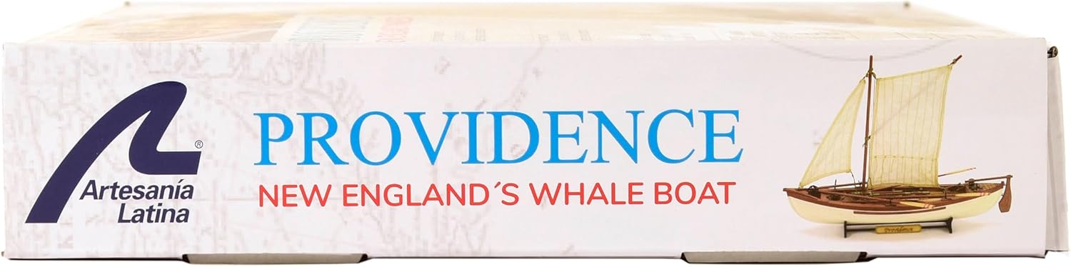Artesania Latina – Wooden Ship Model Kit – New England Whaling Ship, Providence – Model 19018, 1:25 Scale – Models to Assemble – Initiation Level