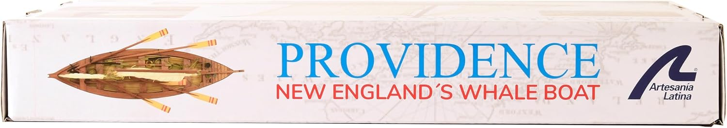 Artesania Latina – Wooden Ship Model Kit – New England Whaling Ship, Providence – Model 19018, 1:25 Scale – Models to Assemble – Initiation Level