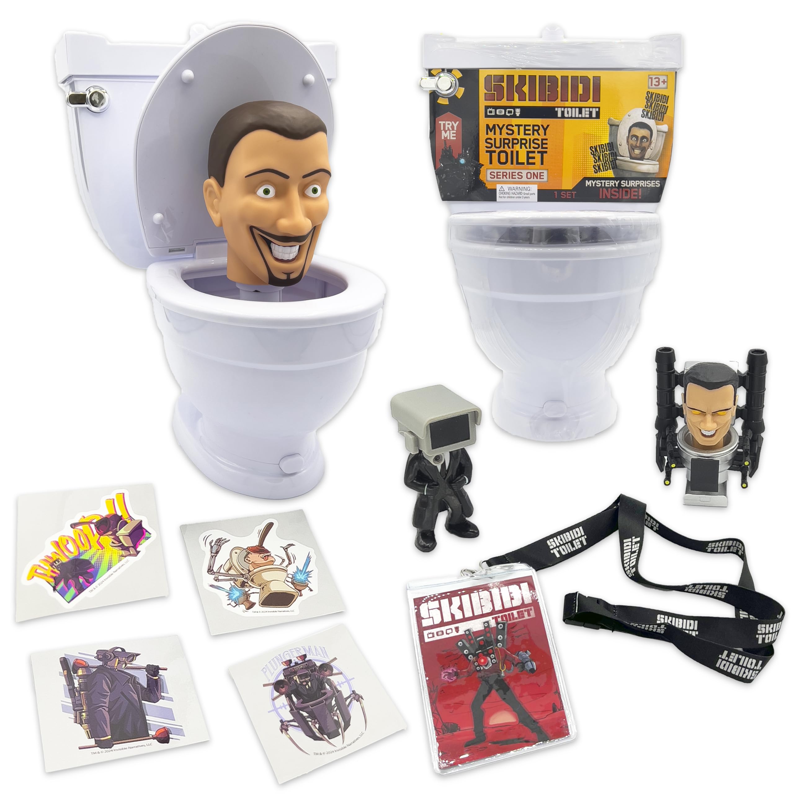 SKIBIDI Toilet Mystery Toilet Mystery Toilet with Surprise Toys to Discover inside, Officially Licensed Toilet Merch