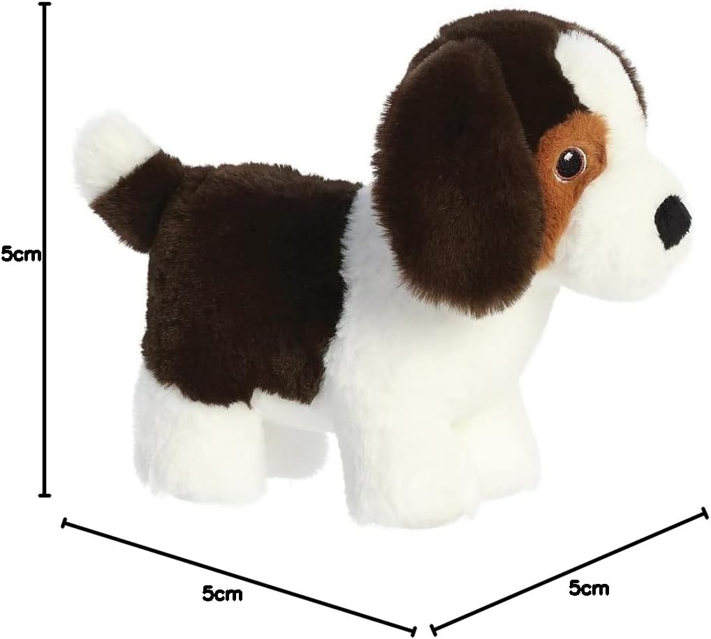 Aurora, 35047, Eco Nation Beagle Dog, 8In, Soft Toy, Black & White