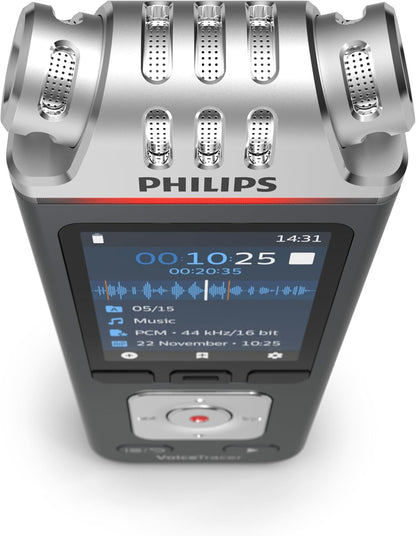 Philips DVT6115 Registratore audio VoiceTracer con riconoscimento vocale basato su cloud di Sembly