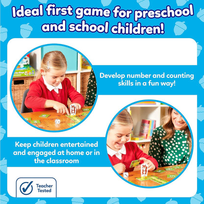 Orchard Toys Nutty Numbers Game, Educational Number and Counting Game, Perfect for kids age 4+, classroom resource