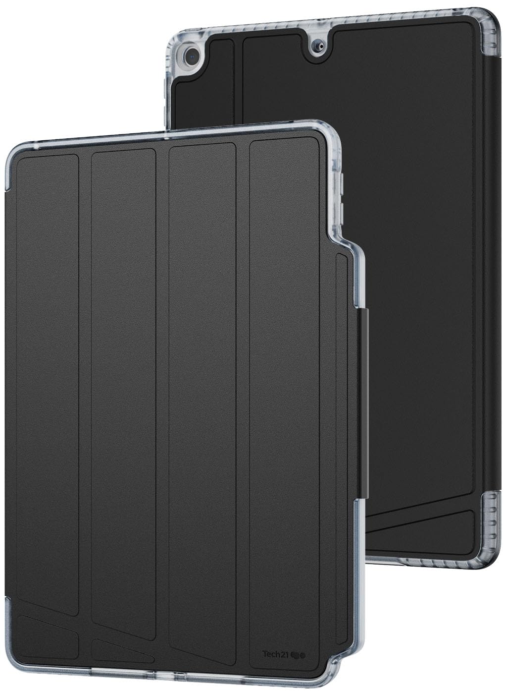 Tech21 EvoFolio hoes voor iPad 7e/8e/9e generatie - slagbescherming, iPad case met Multi-Angle Viewing, Wake/Sleep Cover - Zwart