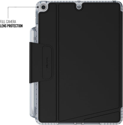 Tech21 EvoFolio hoes voor iPad 7e/8e/9e generatie - slagbescherming, iPad case met Multi-Angle Viewing, Wake/Sleep Cover - Zwart