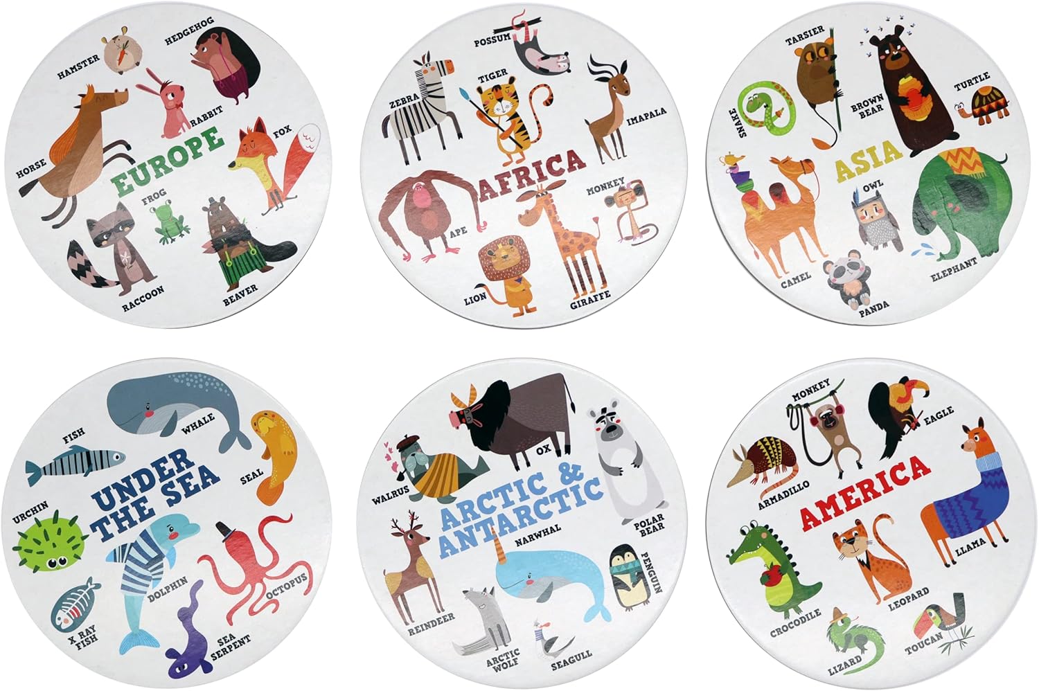 Shuffle Into The Wild Animal Seek - A Wild Game of Hunt & Seek Around The World, For 2-4 Players, Suitable For Ages 3+