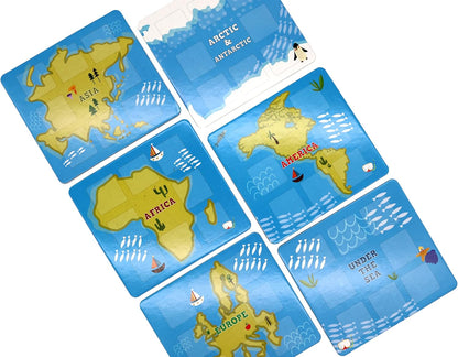 Shuffle Into The Wild Animal Seek - A Wild Game of Hunt & Seek Around The World, For 2-4 Players, Suitable For Ages 3+