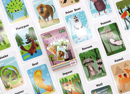 Shuffle Into The Wild 3 Juegos de Cartas para niños - Snap, familias y Parejas, fomenta la Memoria de Tus Hijos, Habilidades de combinación y coordinación, para Mayores de 3 años