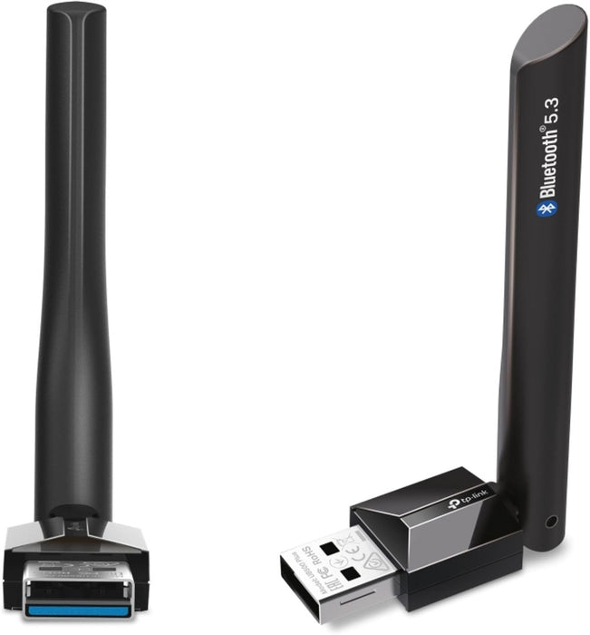 TP-Link Long Range USB Bluetooth Adapter PC, Bluetooth 5.3 USB Adapter, Adjustable, Multi-Directional Antenna, Versatile Wireless Connectivity, Works with Windows 11/10/8.1/7 (UB500 Plus)